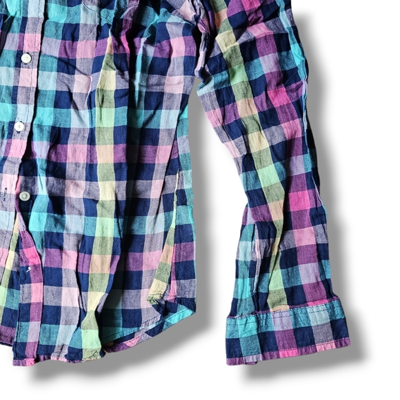 5️⃣ for 2️⃣5️⃣ Old Navy Plaid Flannel Button Up Long Sleeve - Picture 11 of 11